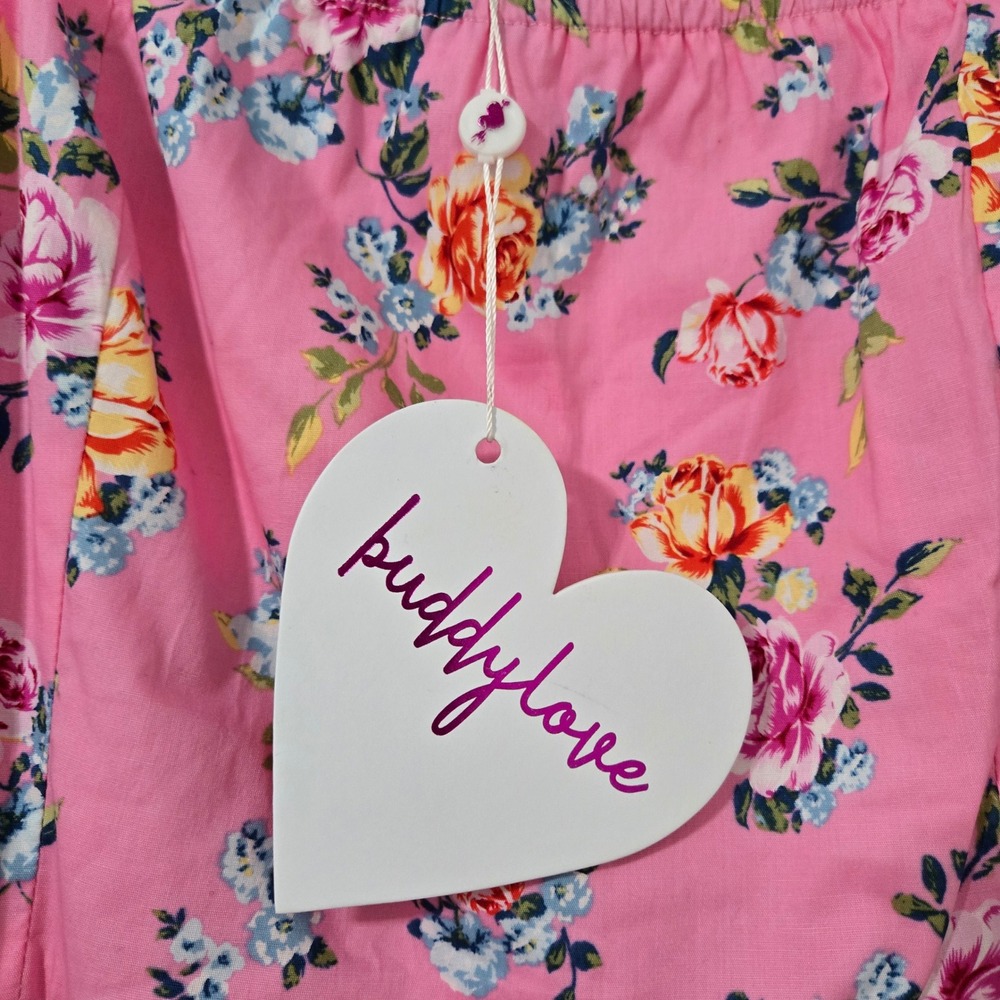 Buddy Love Posie‎ Puff Sleeve Maxi Dress in pink - Size Medium - Picture 3 of 9